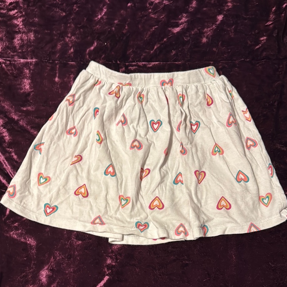 Carter's Cream and Pink Smocked Skater Mini Skort
